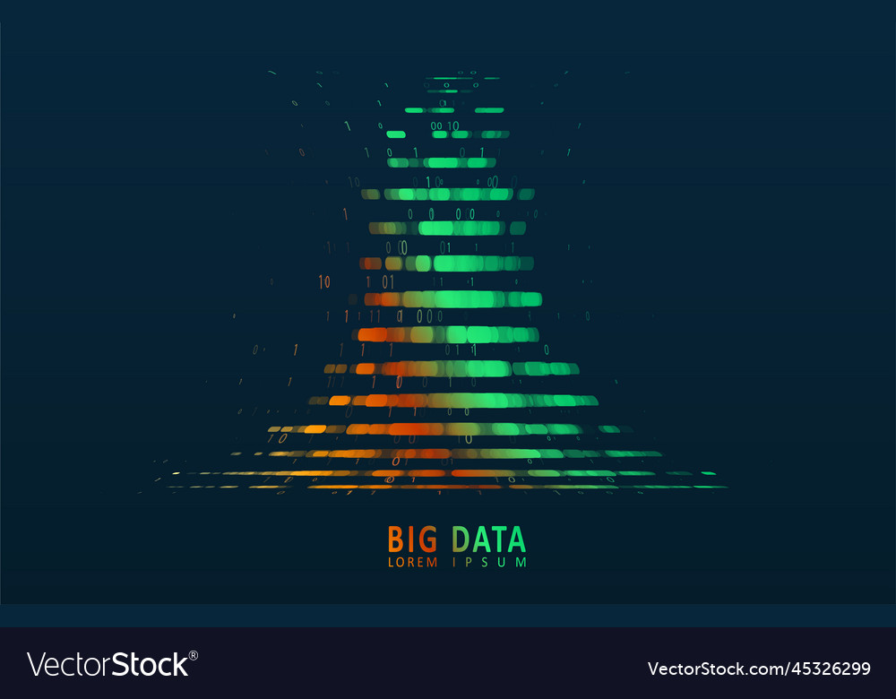 Stream of encoded data vector image Stream of encoded data