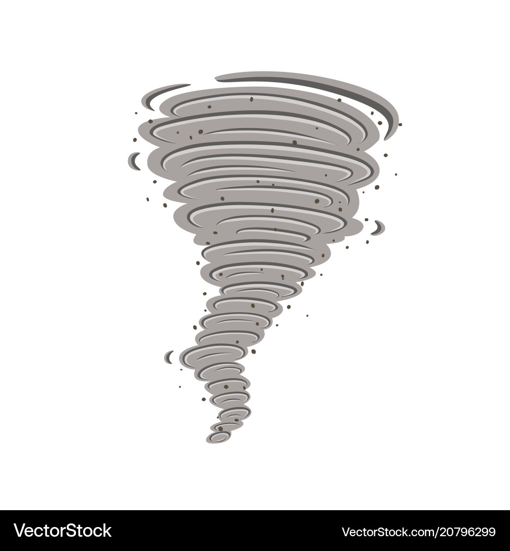 Tornado icon Royalty Free Vector Image - VectorStock