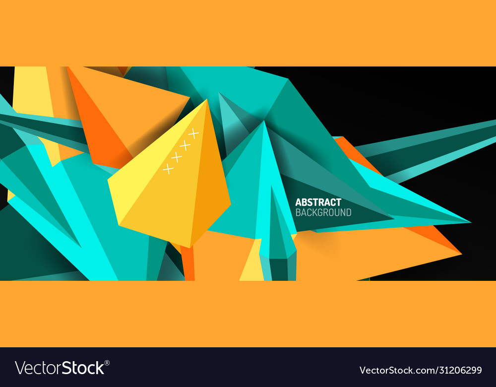 Trendy simple triangle abstract background Vector Image Trendy simple triangle abstract background