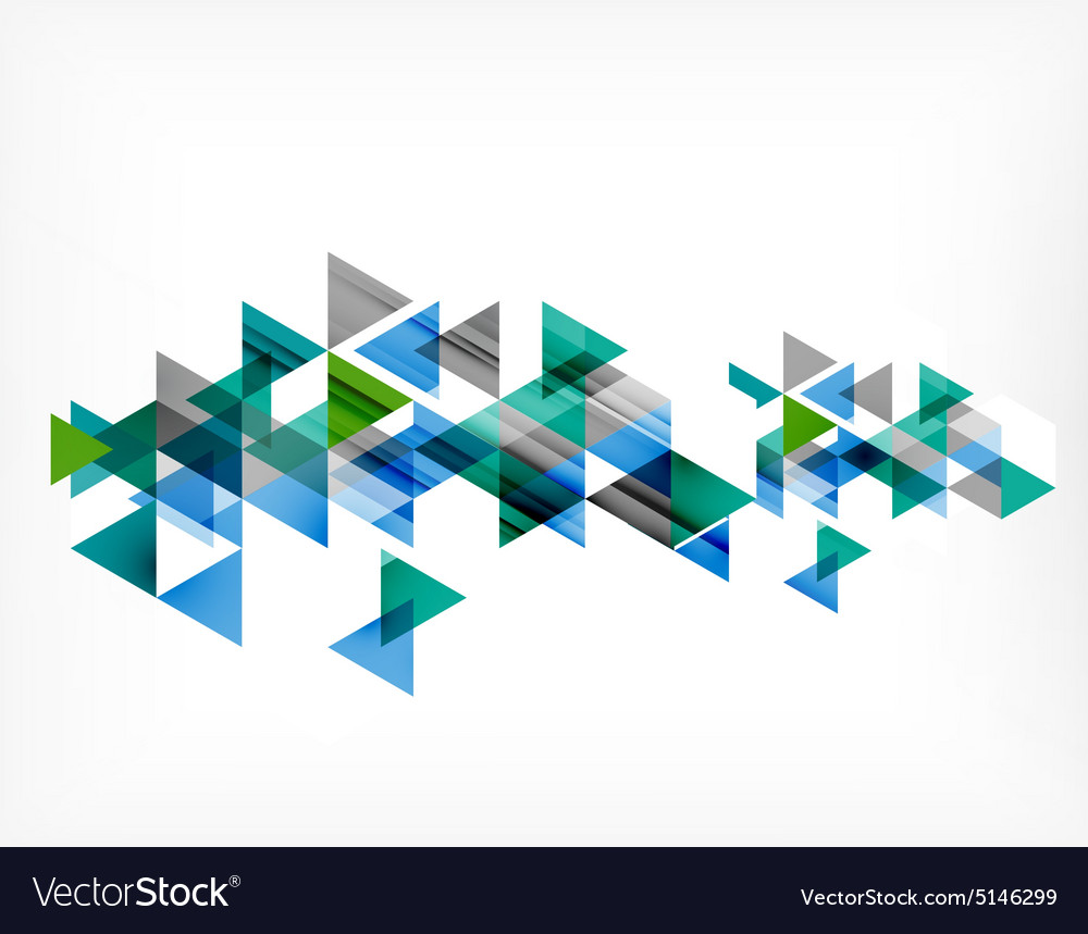 Triangle pattern composition abstract background