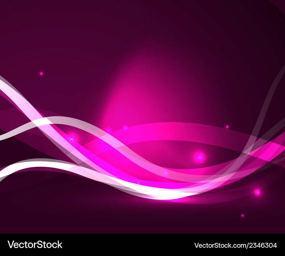 Abstract glowing lines Royalty Free Vector Image