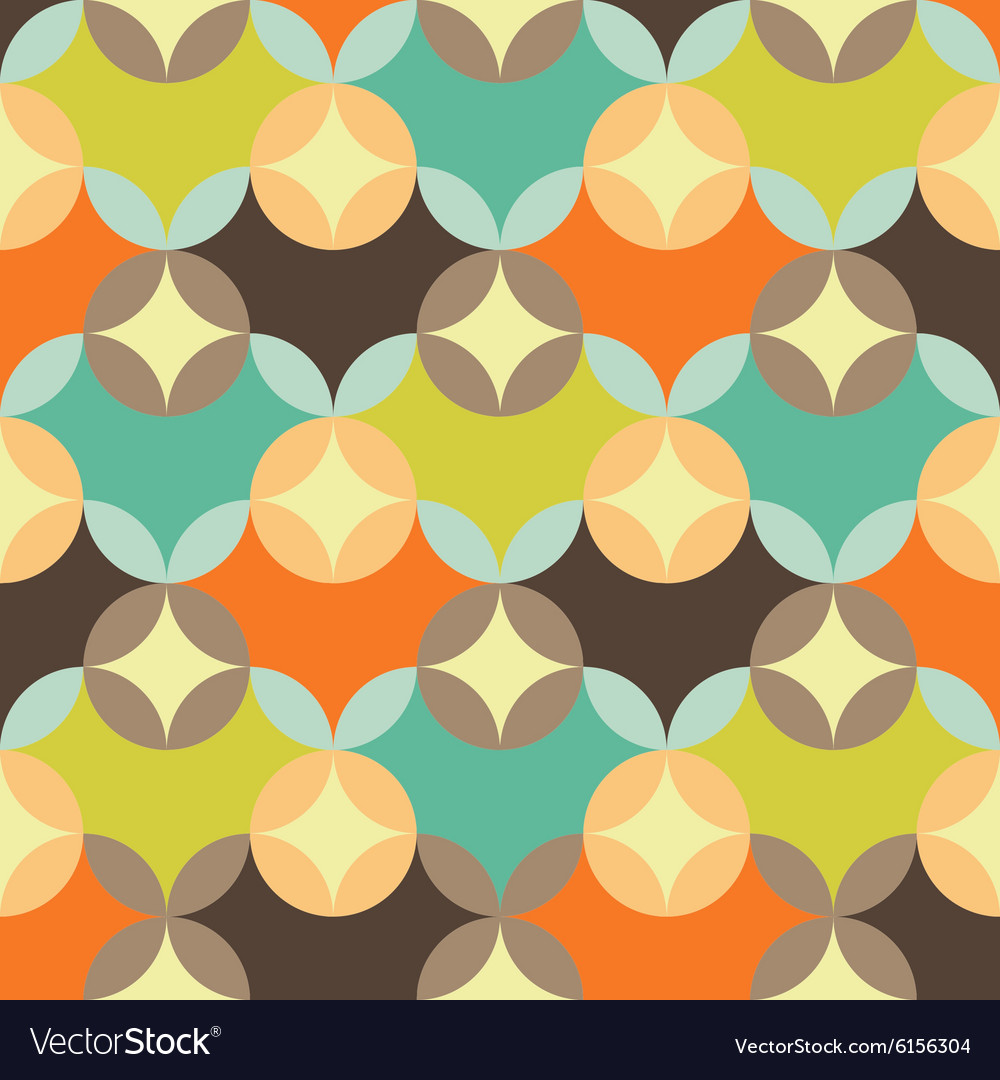 Abstract retro geometric pattern