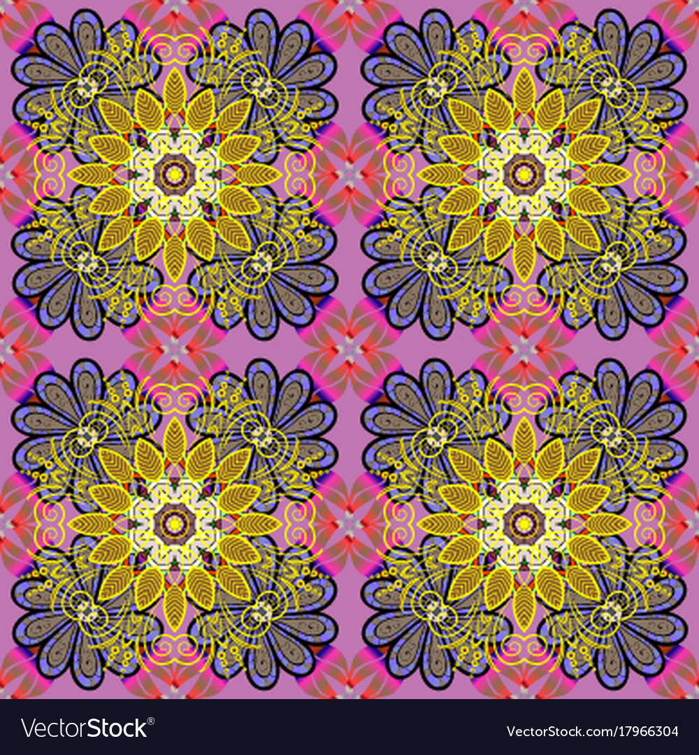 Colour spring theme seamless pattern background