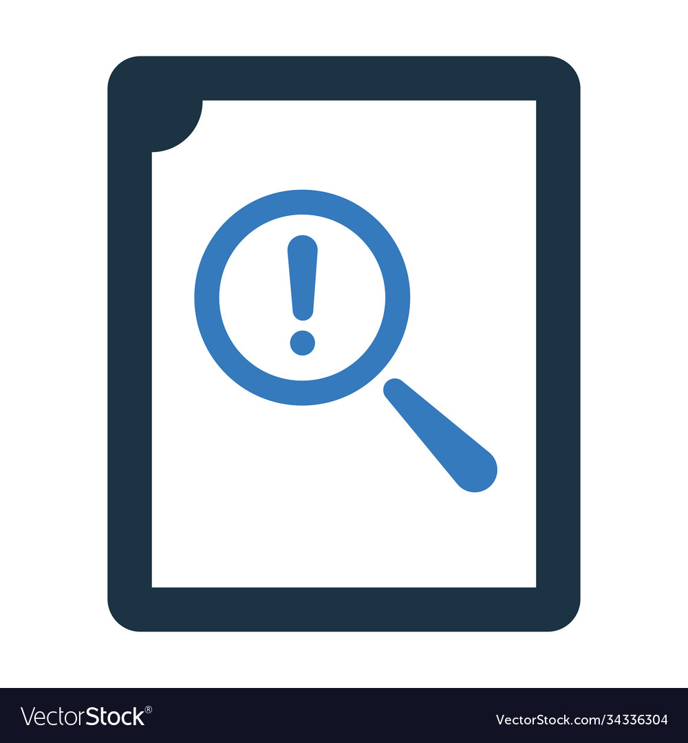 Error correction file proofreading report icon