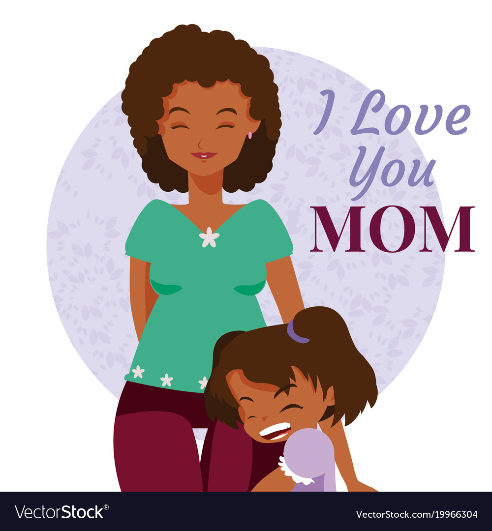 Happy mothers day cartoon