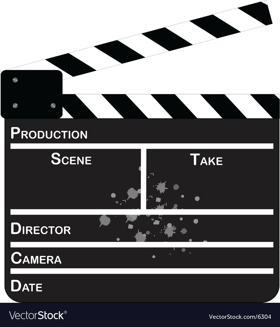 Movie clapper Royalty Free Vector Image - VectorStock