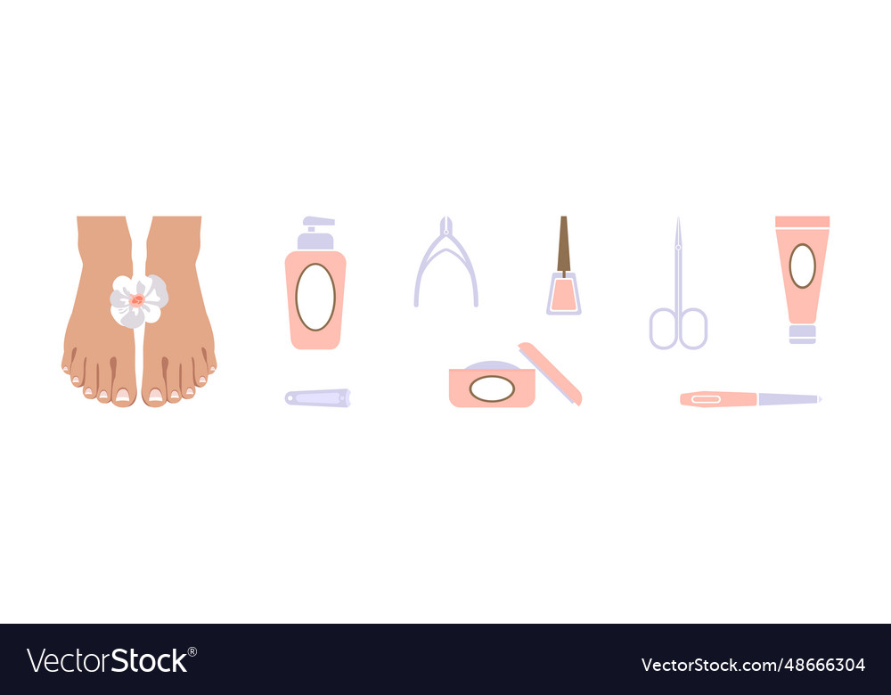 Pedicure object and tools for nail treatment