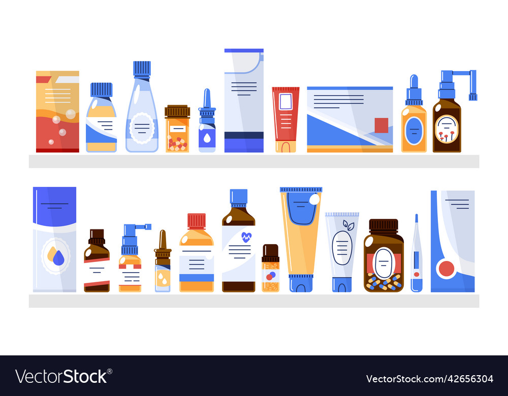 Pharmacy Medicine Shelves