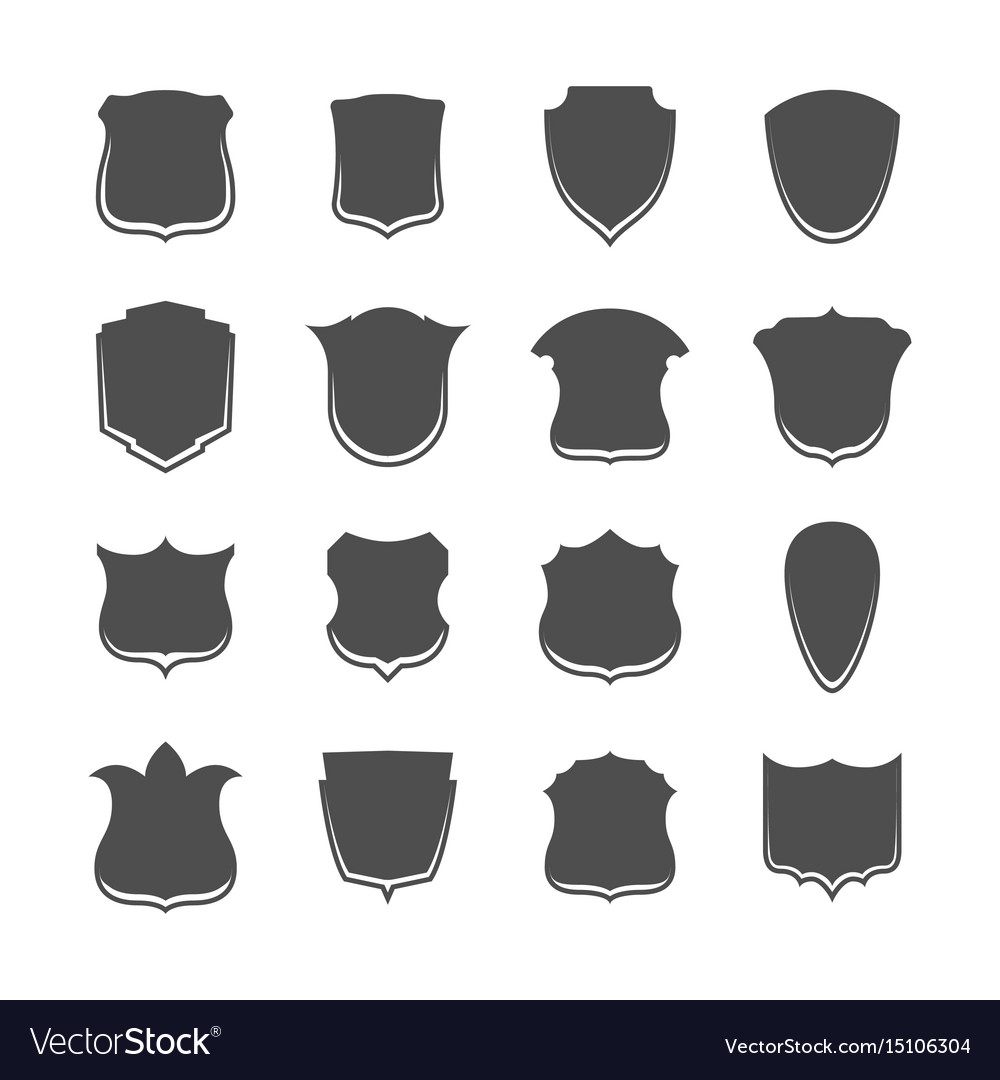 Security shield icon collection for web
