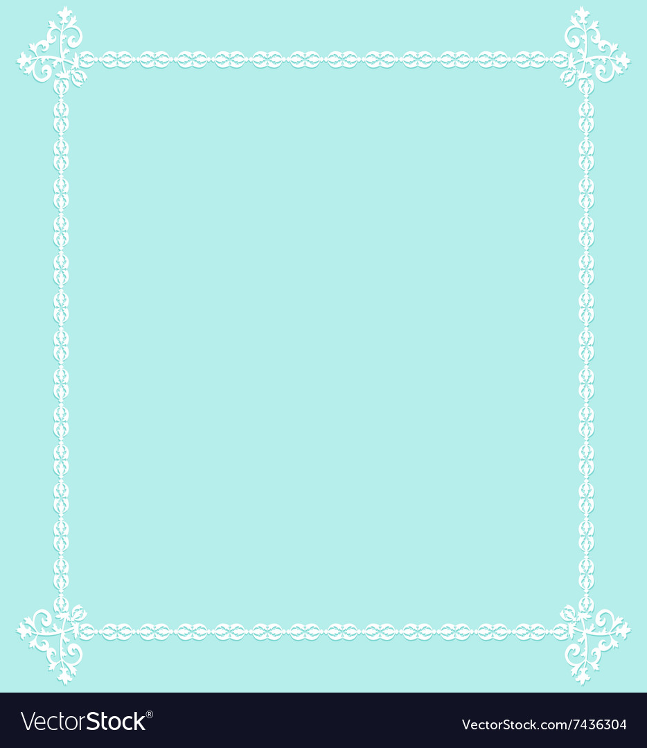 White frame with shadow