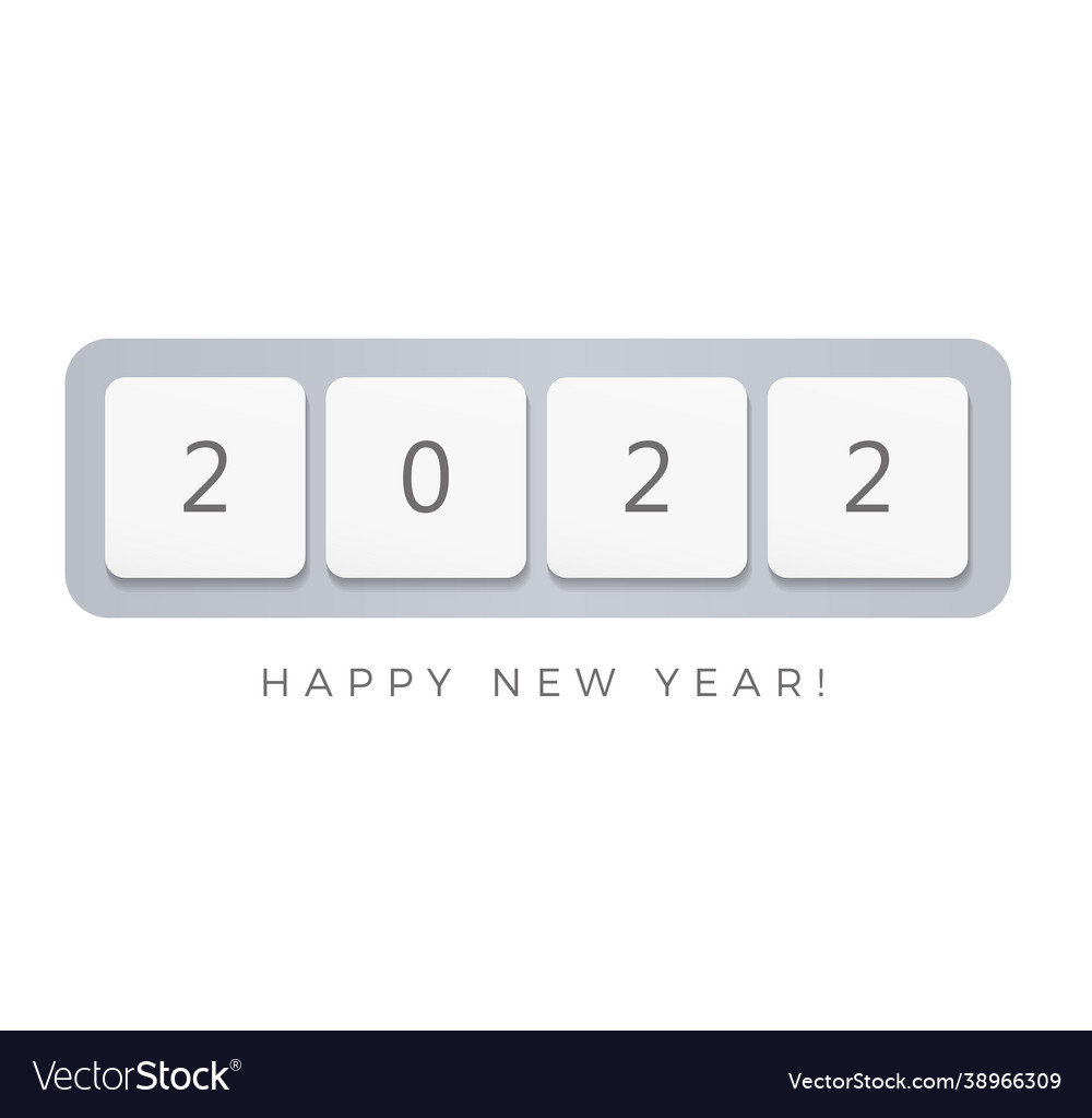 2022 computer keyboard buttons happy new
