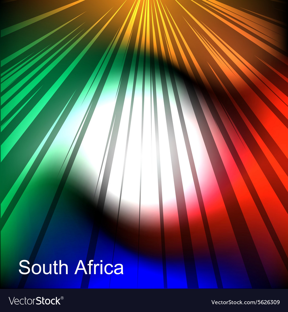 Abstract Image Of The South African Flag Vector Image Abstract Image Of The South African Flag Vector Image
