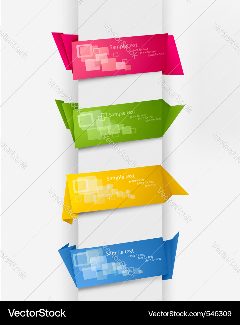 Abstract origami speech bubble Royalty Free Vector Image