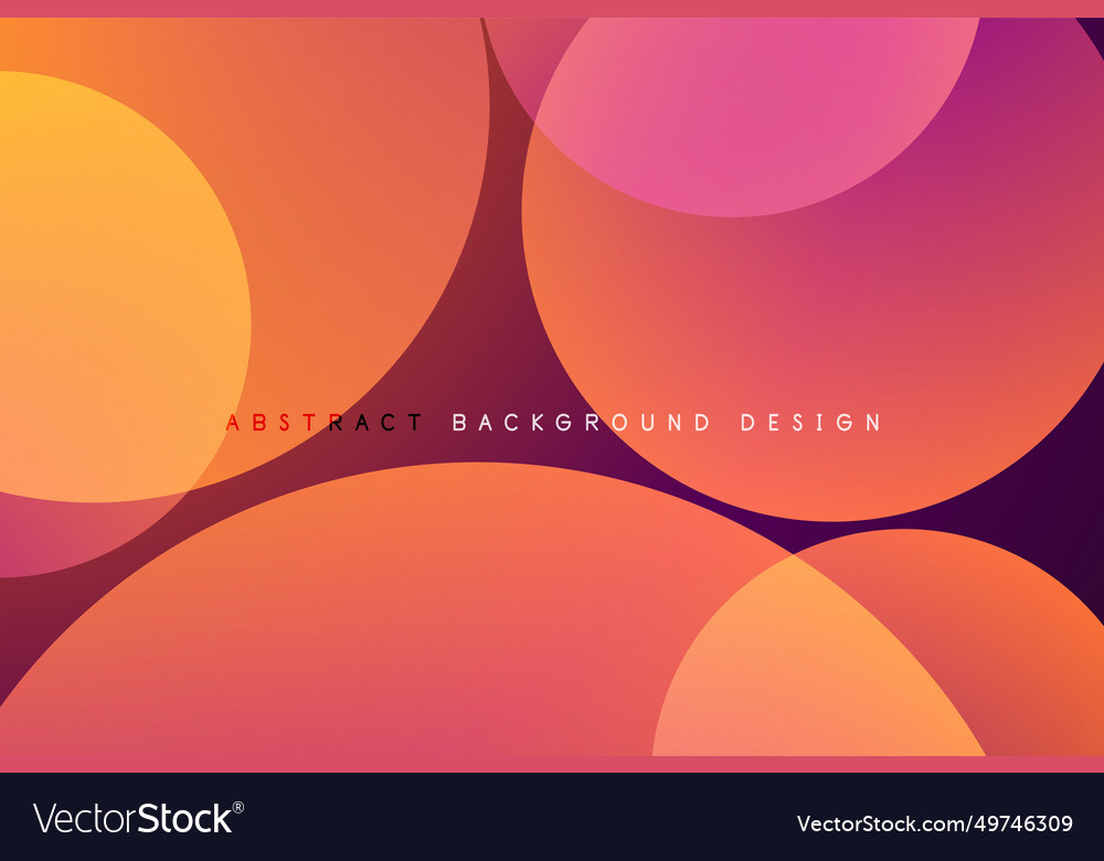 Abstract tech circles background