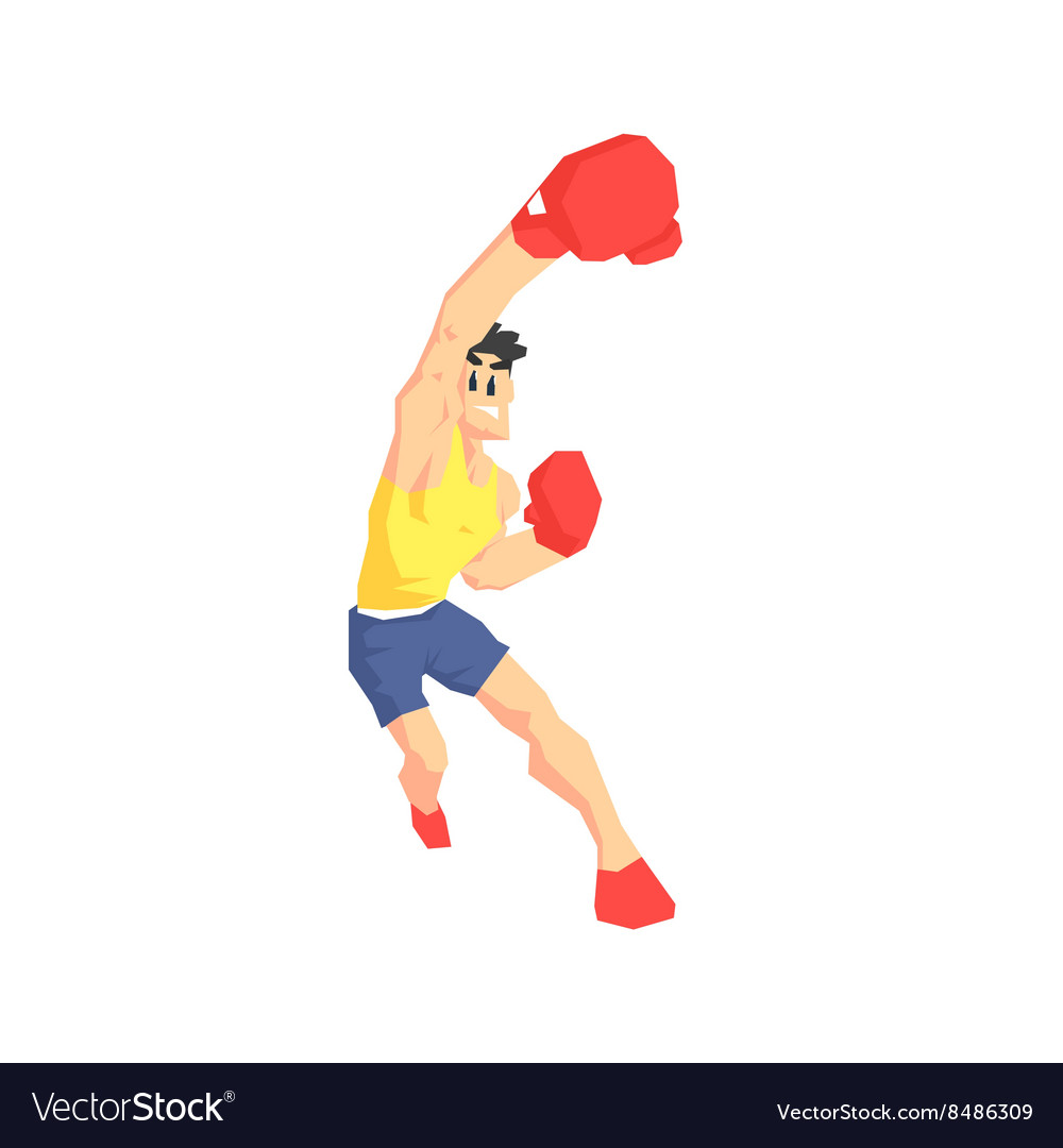 Boxer attacking Royalty Free Vector Image - VectorStock