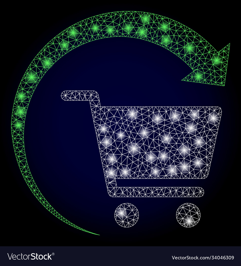 Bright web net repeat shopping order vector image Bright web net repeat shopping order