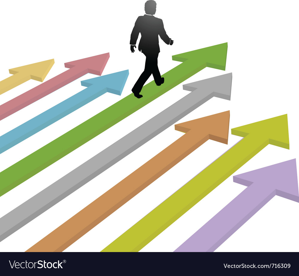 Business person leader Royalty Free Vector Image