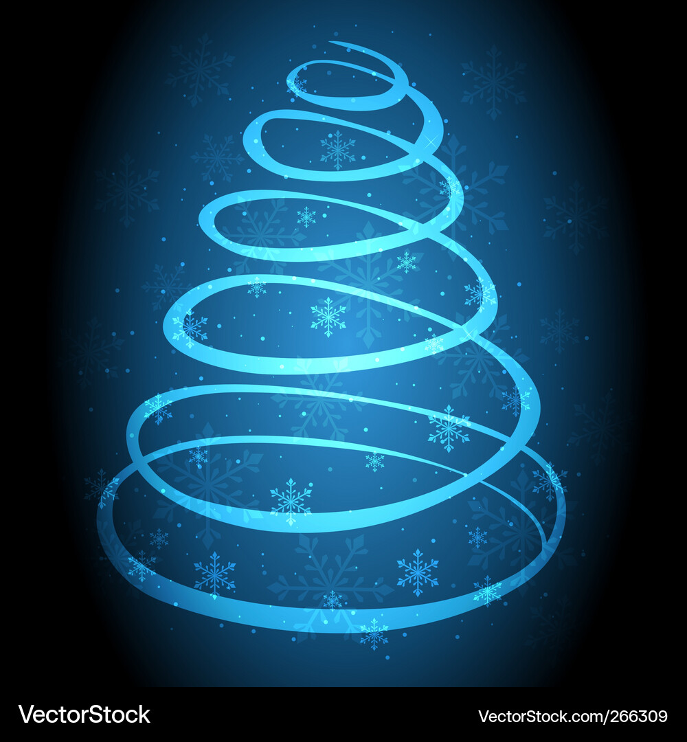 Christmas tree background Royalty Free Vector Image