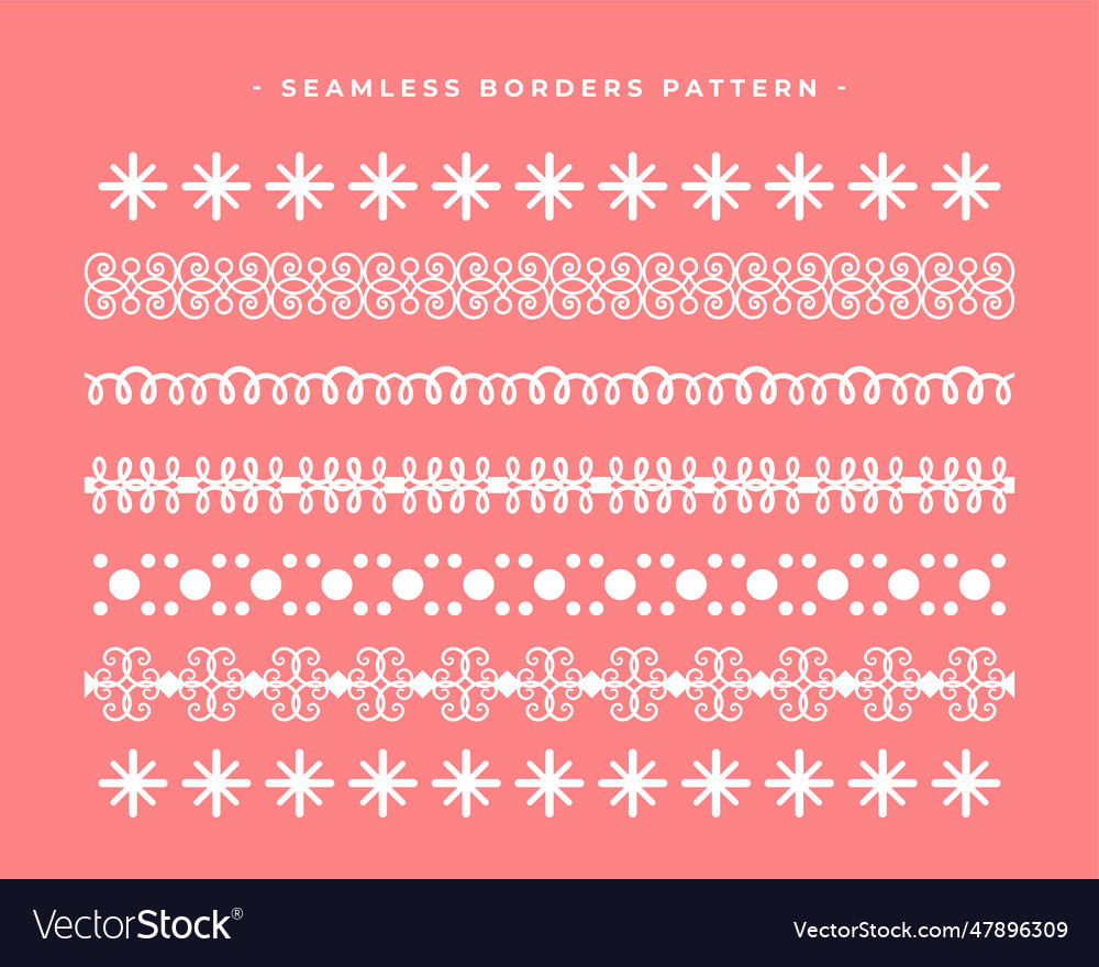 Collection of vintage lace pattern background