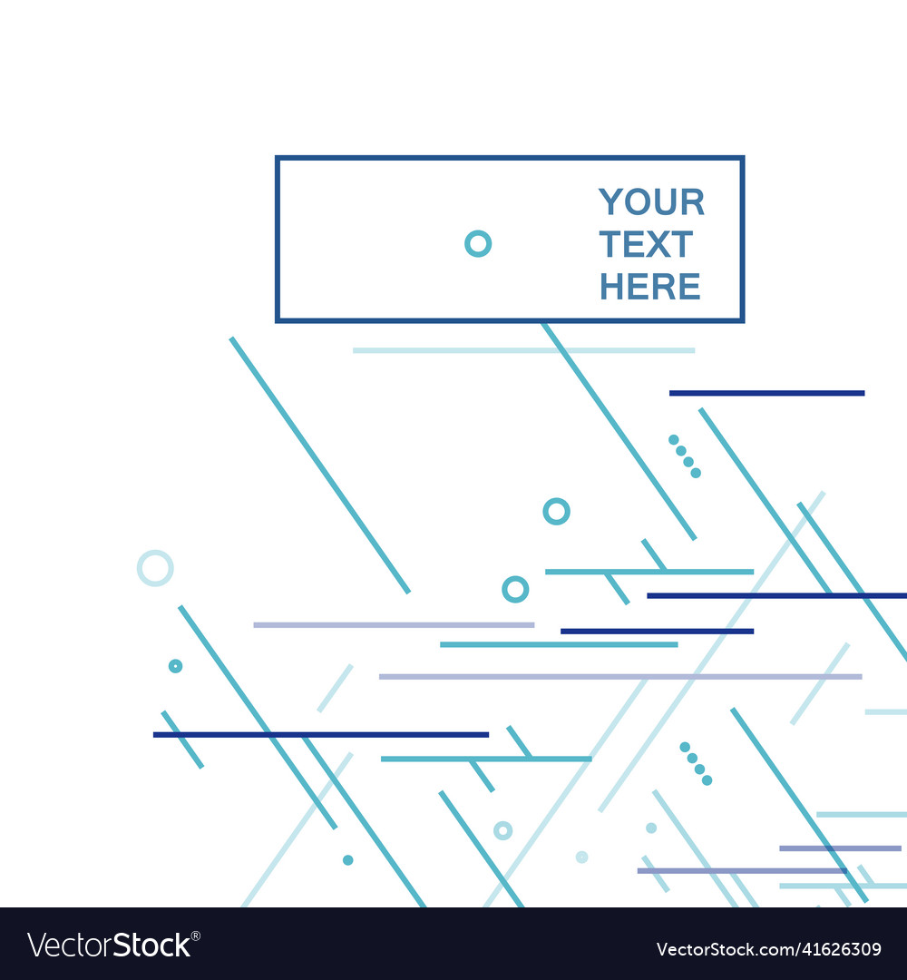 Design with connect blue triangles vector image Design with connect blue triangles