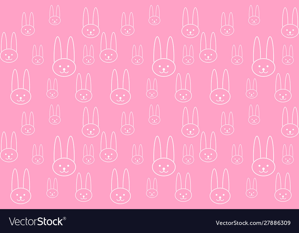 Doodle rabbit pattern line art for design easter Vector Image Doodle rabbit pattern line art for design easter