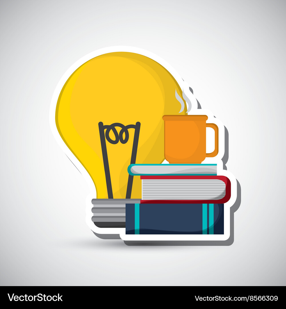Flat about idea design Royalty Free Vector Image