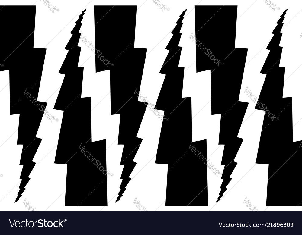 Lightning bolt - abstract geometric pattern vector image Lightning bolt - abstract geometric pattern