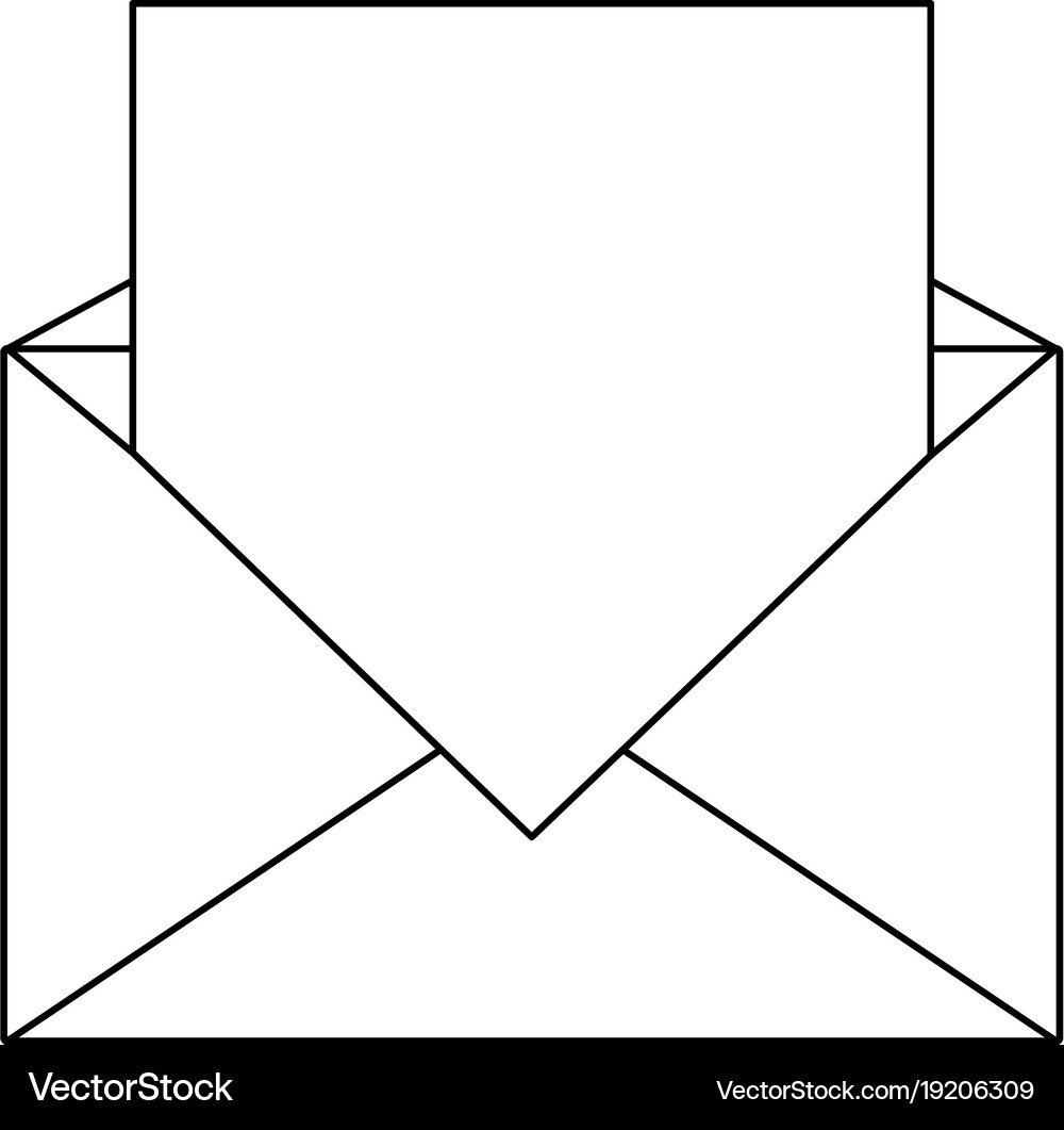 Mail or email symbol Royalty Free Vector Image