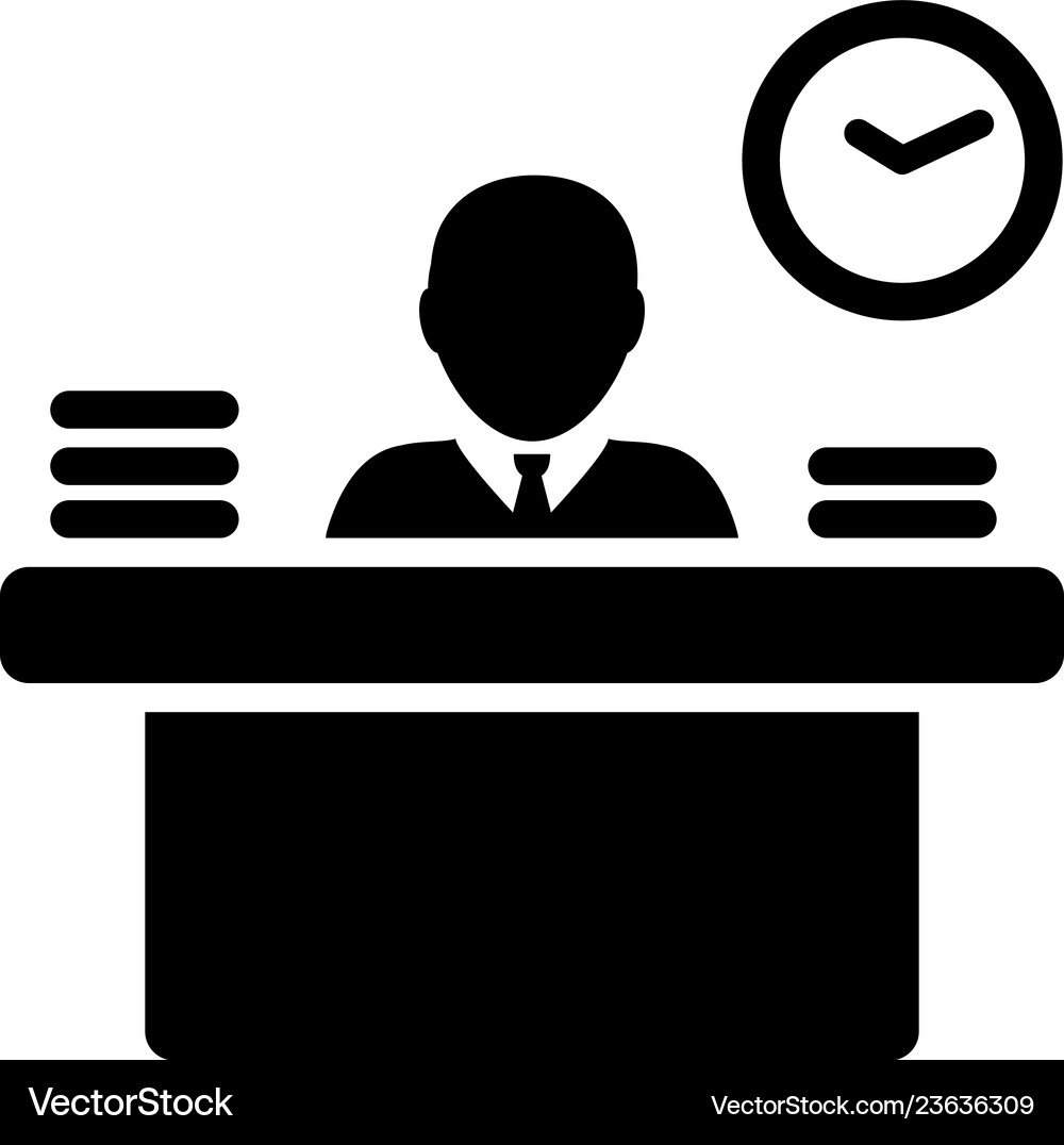 Male Worker Icon - Office Professional Royalty Free Vector