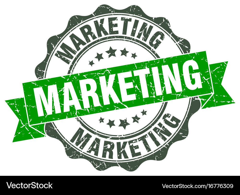 Marketing stamp sign seal Royalty Free Vector Image