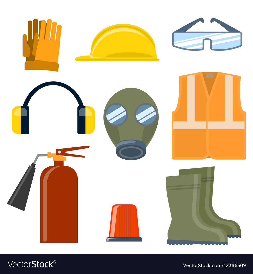 Safety Work Gear Icons