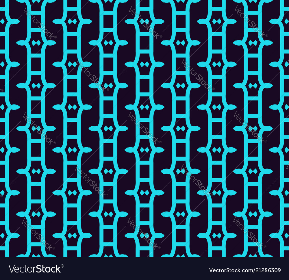 Seamless pattern ornament of lines and curls vector image Seamless pattern ornament of lines and curls