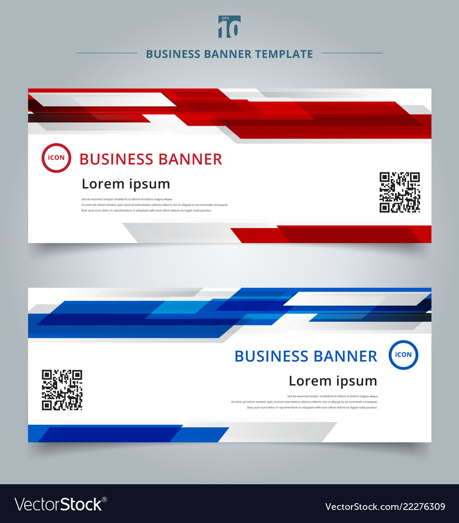 Set of abstract template technology web banner Vector Image