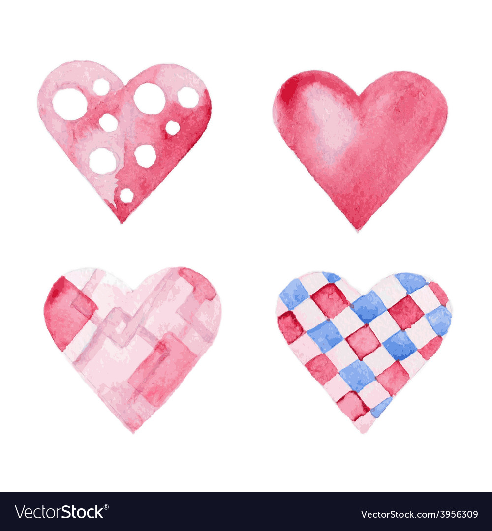 Set of hearts