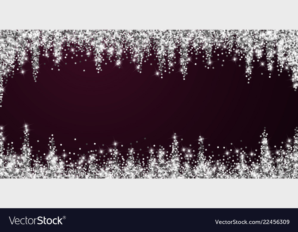 Sparkling silver luxury confetti scatte Royalty Free Vector