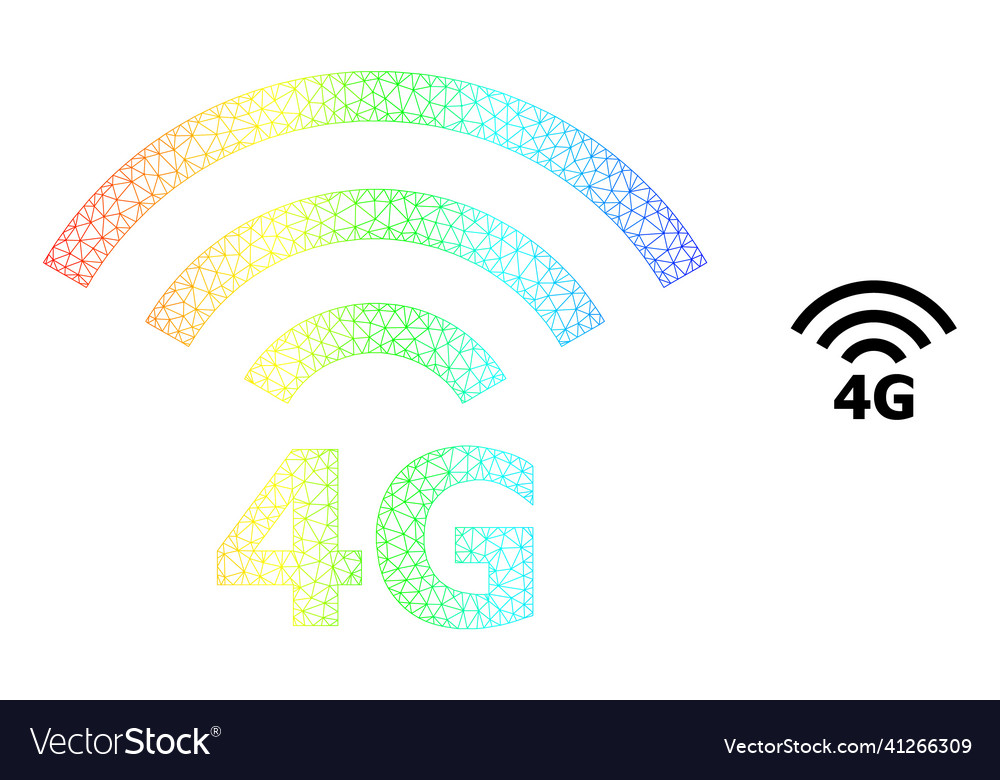 Spectral mesh gradient 4g radio source icon