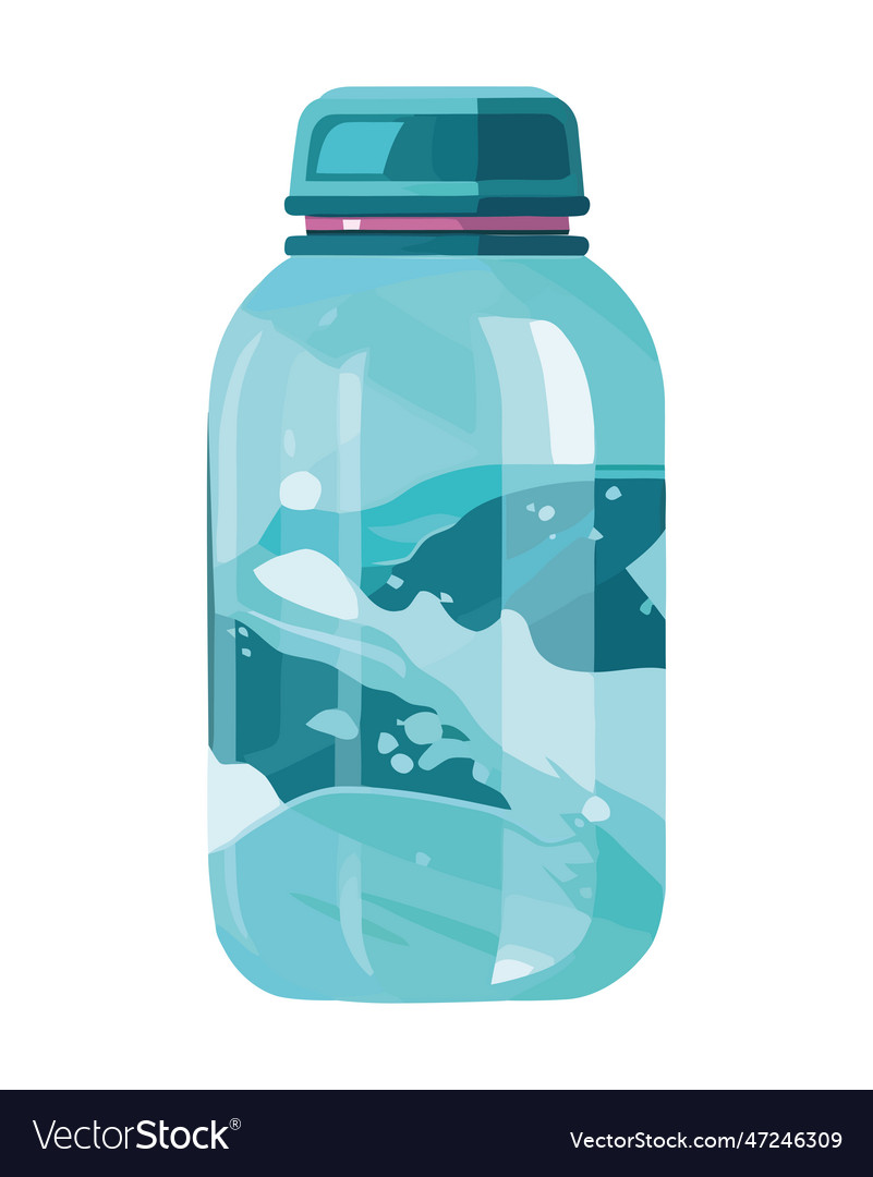 Transparente Wasserflasche