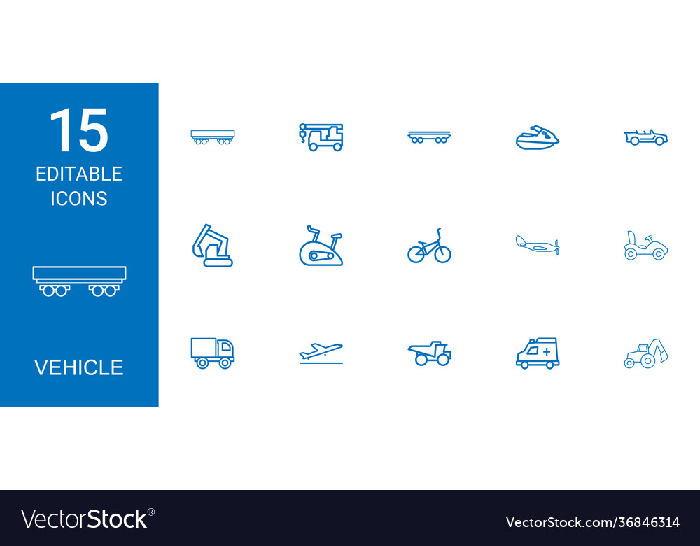 15 vehicle icons