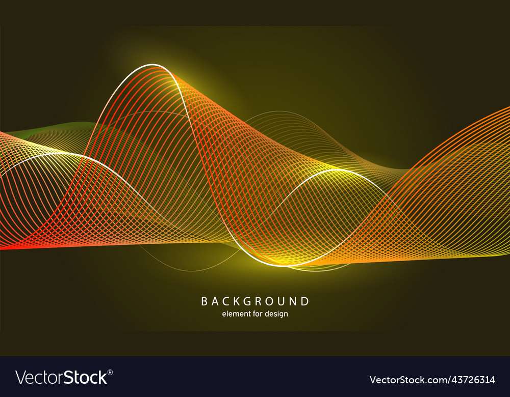 Abstract wave background element for design Vector Image Abstract wave background element for design