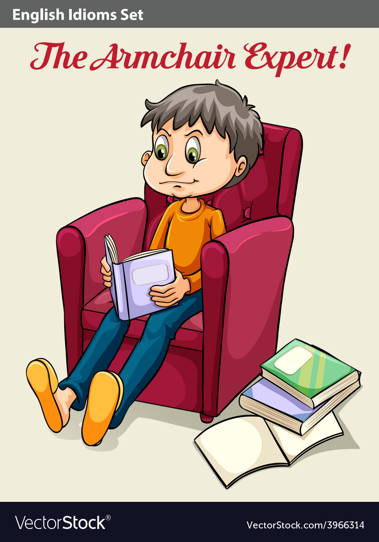 Armchair expert Royalty Free Vector Image VectorStock