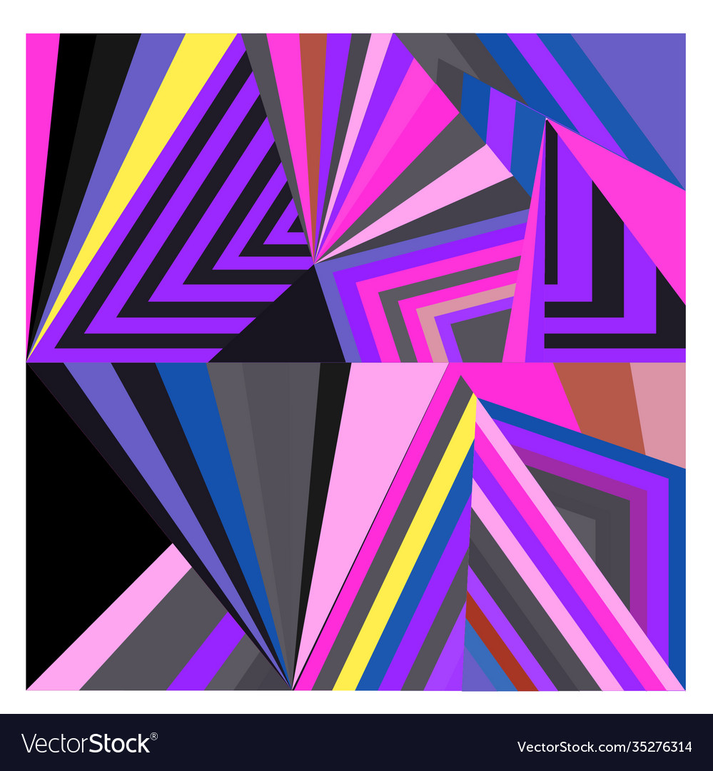 Colorful geometric and curve background pattern