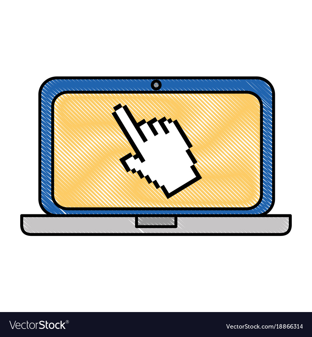 Laptop computer with pointer