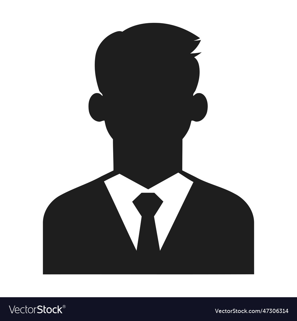 Professional businessman silhouette Royalty Free Vector