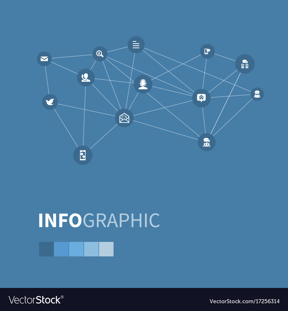 Set of simple connect icons
