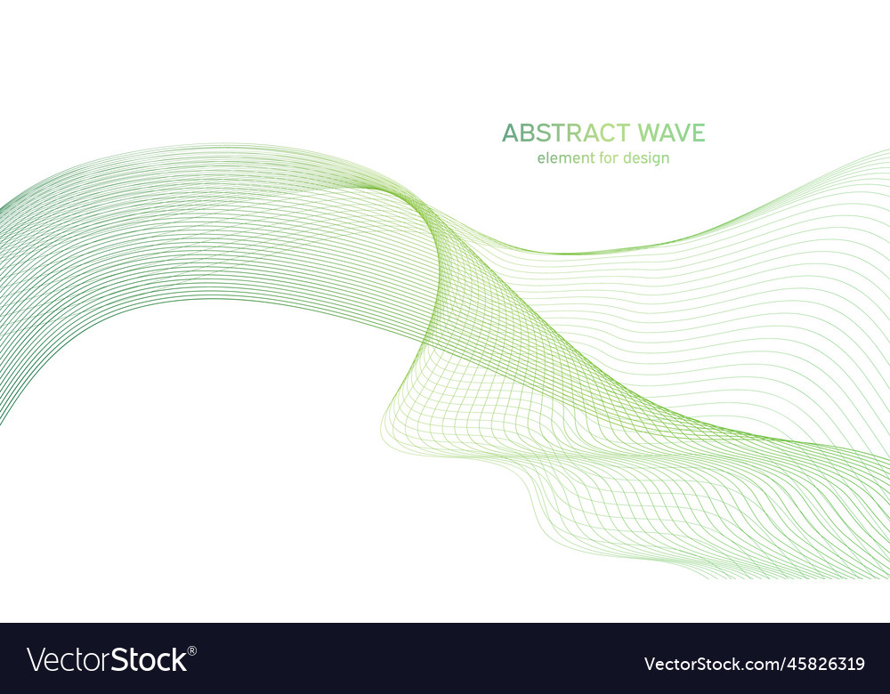 Abstract colorful wave element for design vector image Abstract colorful wave element for design