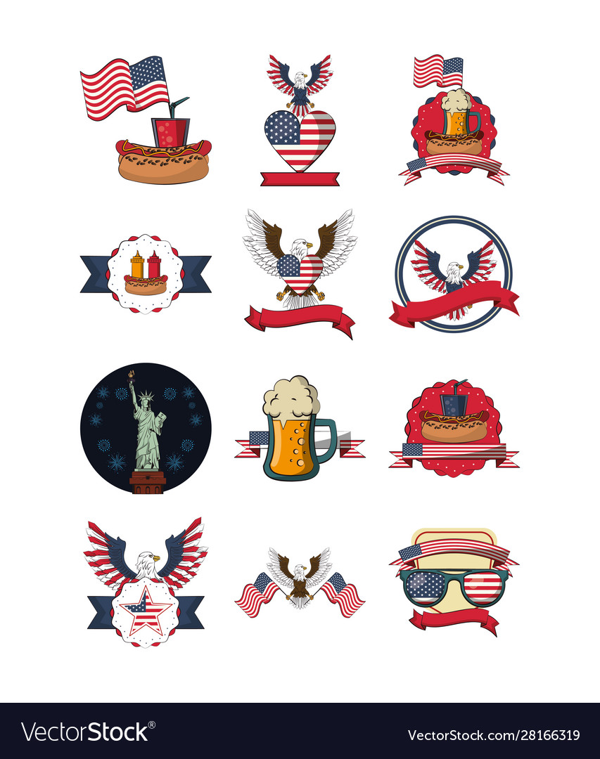 Bundle usa set icons