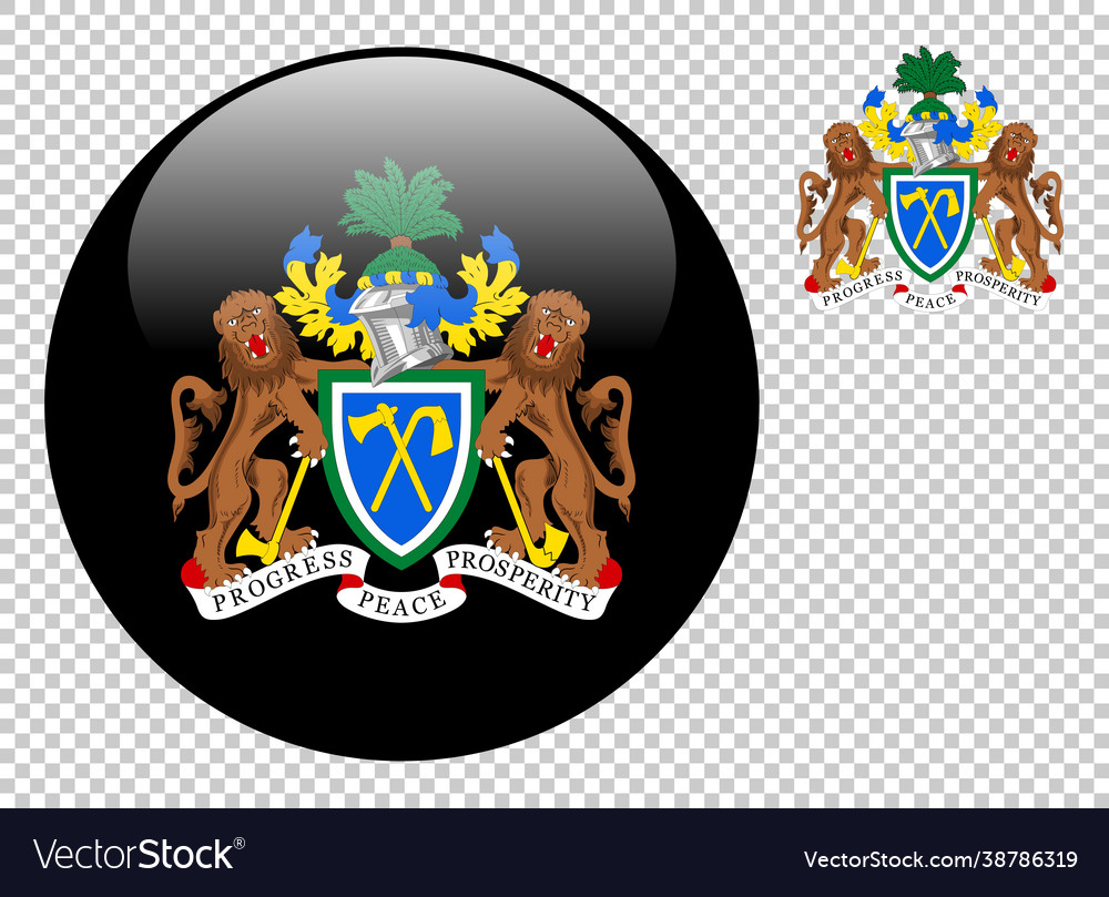 Coat arms gambia Royalty Free Vector Image - VectorStock