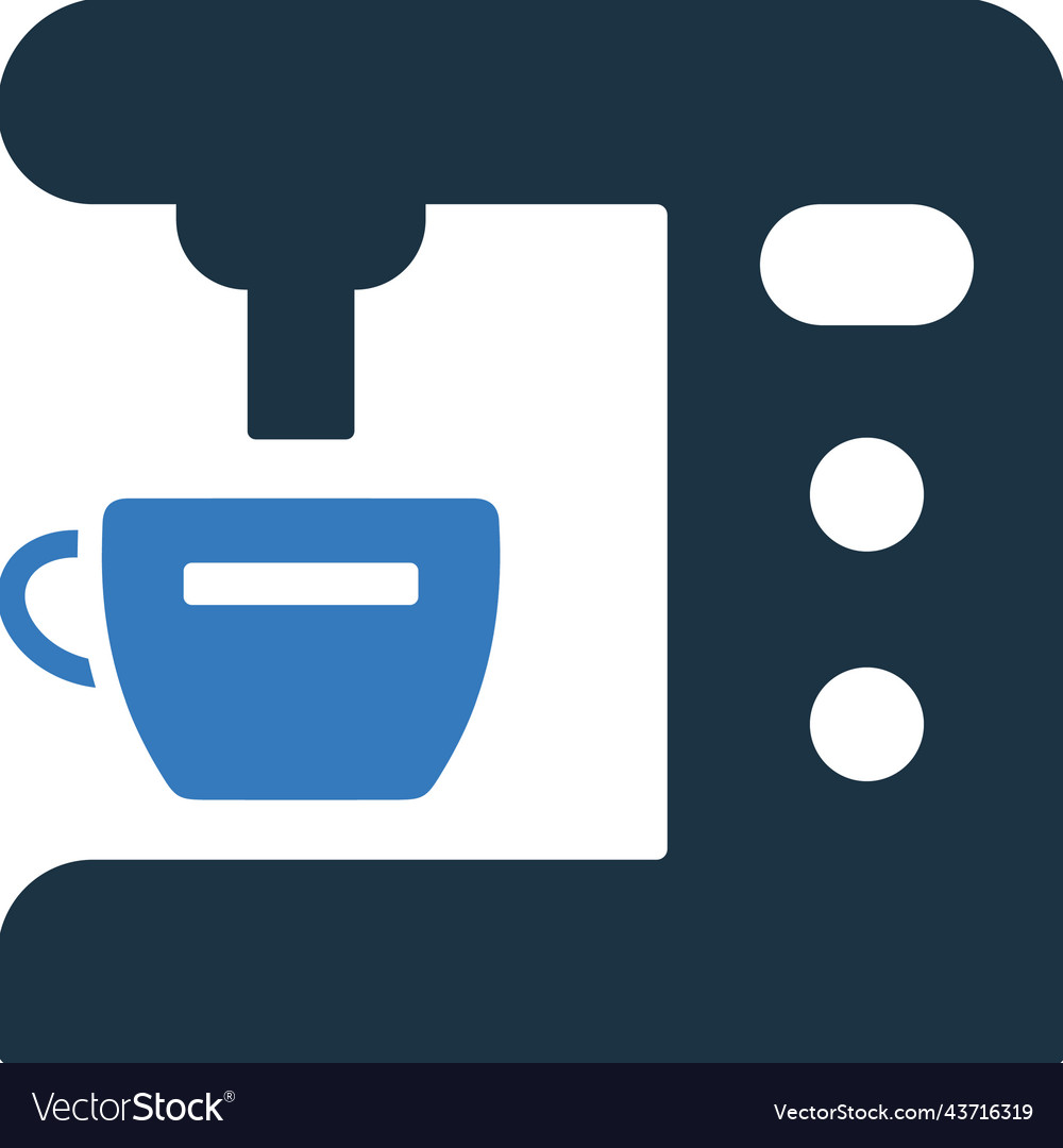 Coffee machine maker icon simple editable graphics