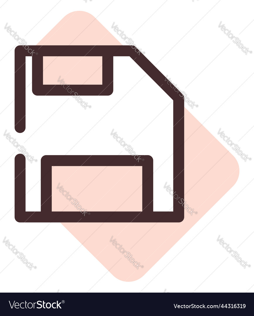 Computer save on a white background