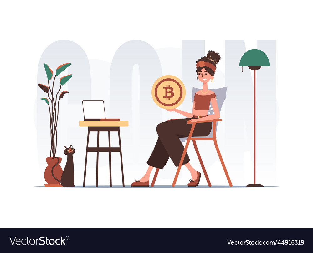 Concept of mining and extraction bitcoin Vector Image Concept of mining and extraction bitcoin
